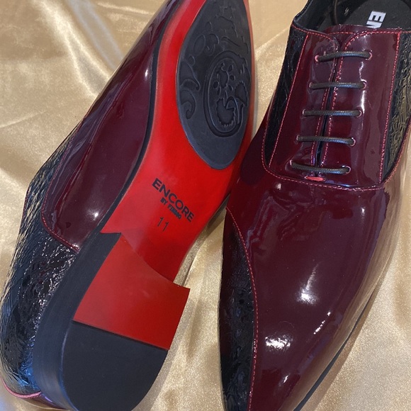 NWB Fiesso LEATHER Genuine RED Patent shoe FI3239 - Picture 5 of 5